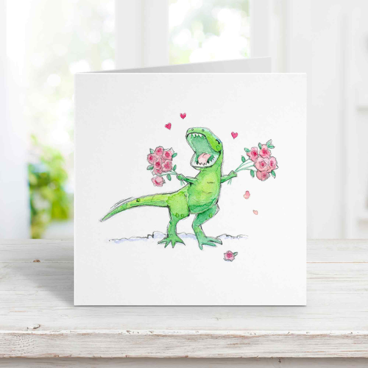 T-Rex card for Valentine's Day