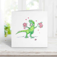 Thumbnail for T-Rex card for Valentine's Day
