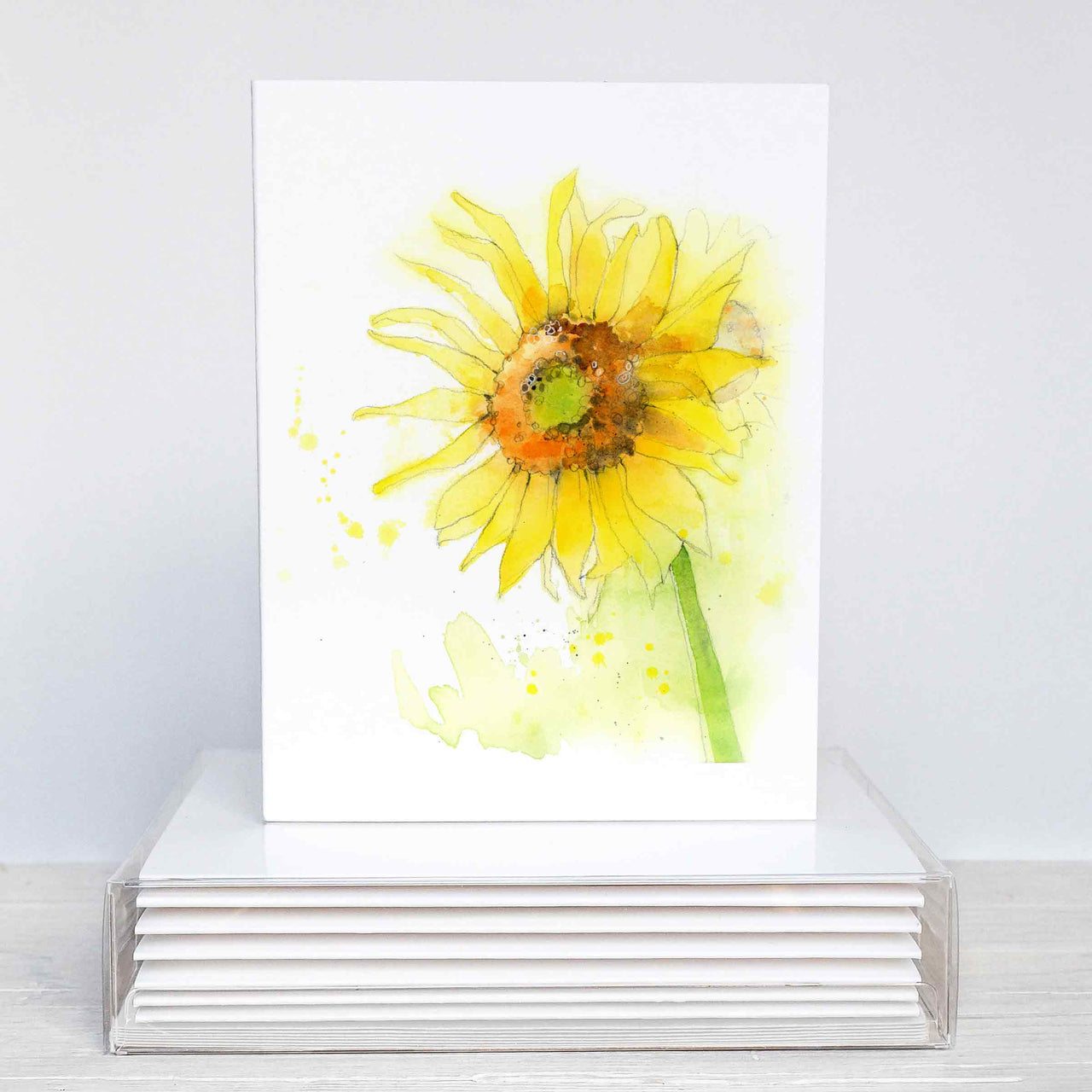 set of sunflower cards