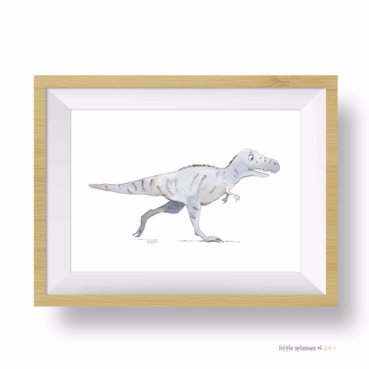 Gray Tyrannosaurus Rex Print