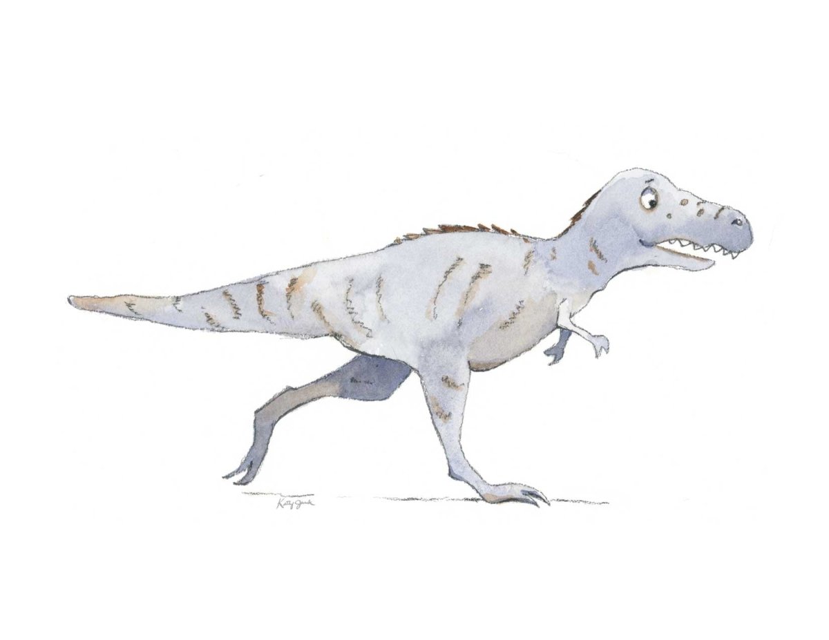 Gray Tyrannosaurus Rex Print