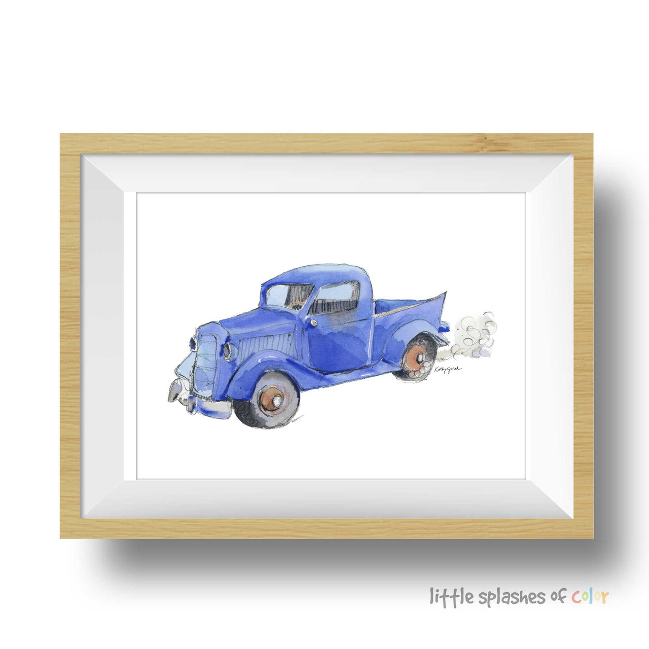 Little Blue Truck Print #2