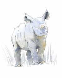 Thumbnail for Sweet Safari Rhino Print