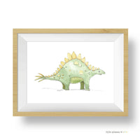 Thumbnail for Green Stegosaurus Print
