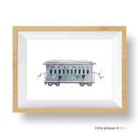 Thumbnail for Mint Rail Car Print