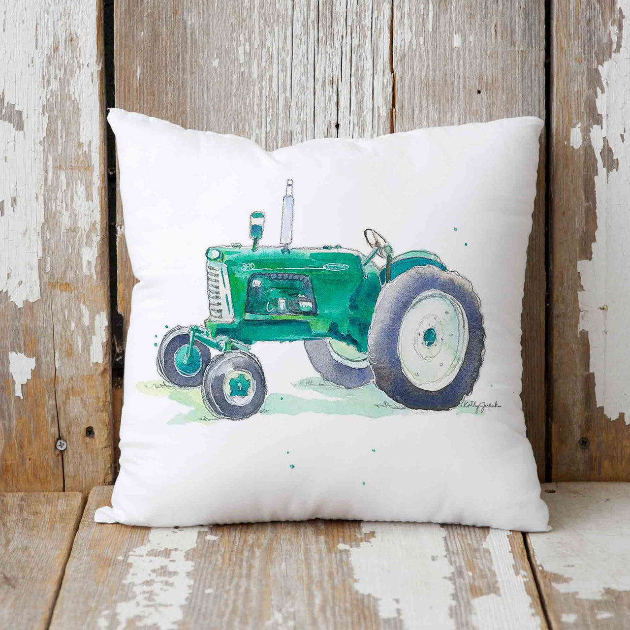 oliver tractor throw pillow