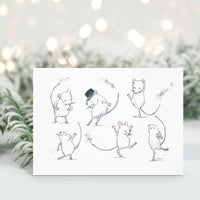 Thumbnail for Dancing Mice Greeting Card