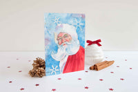 Thumbnail for Santa Watercolor Christmas Cards