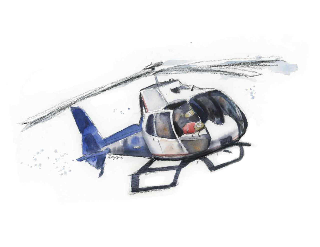 Life Flight Helicopter Print