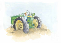Thumbnail for original tractor painting