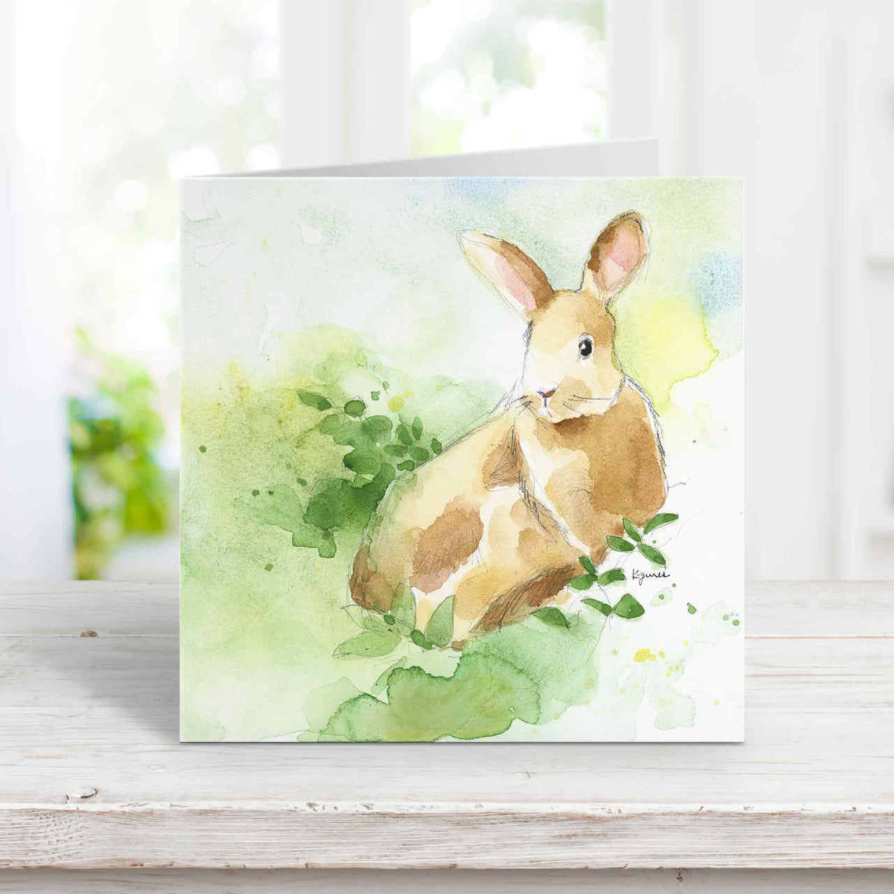 rabbit greeting cards blank