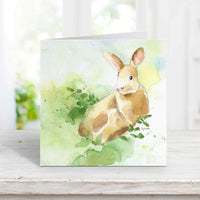 Thumbnail for rabbit greeting cards blank