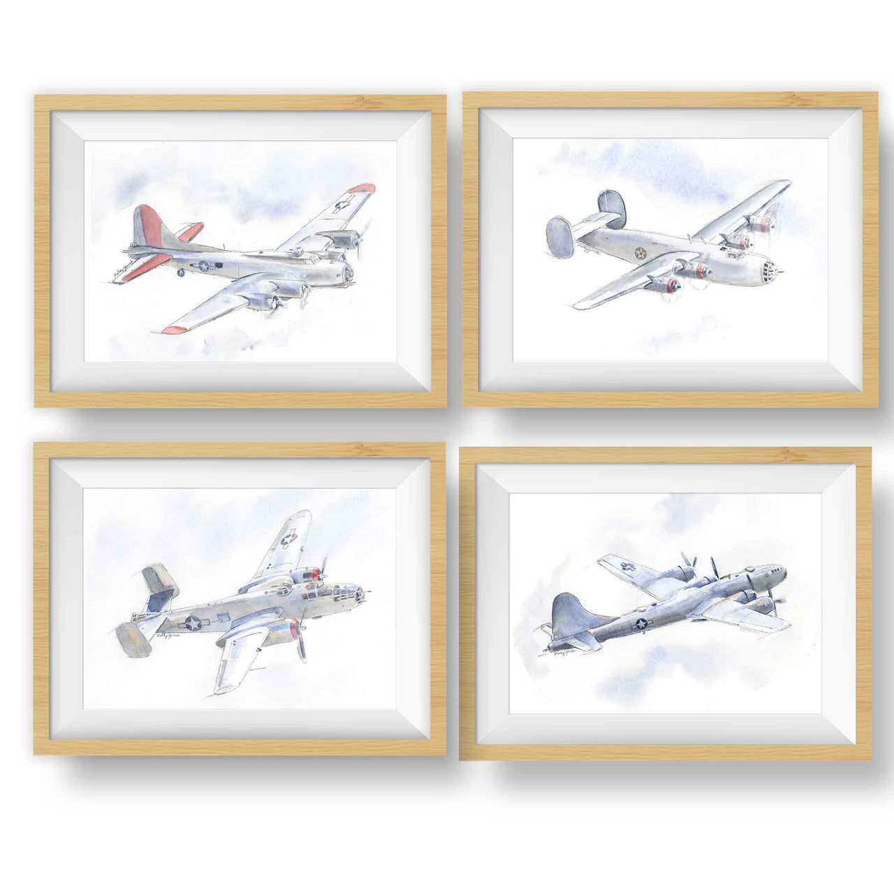 WWII Bomber Airplane Prints