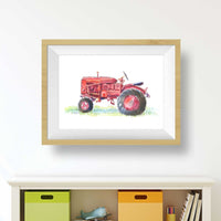 Thumbnail for Red Tractor Print #1