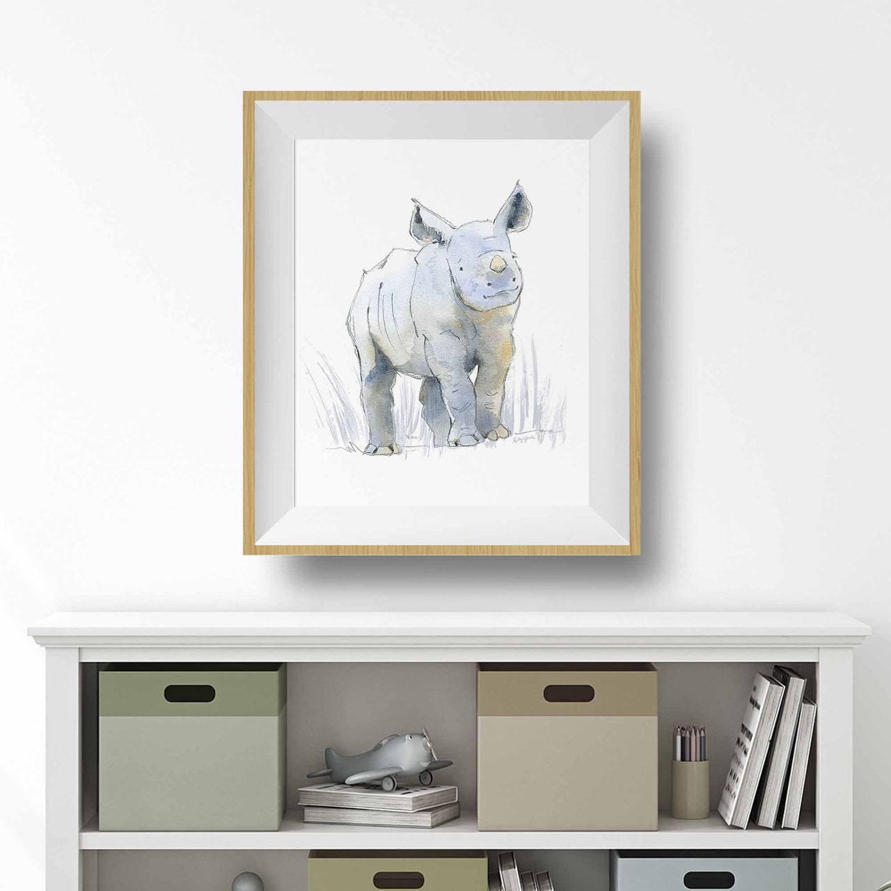 Sweet Safari Rhino Print