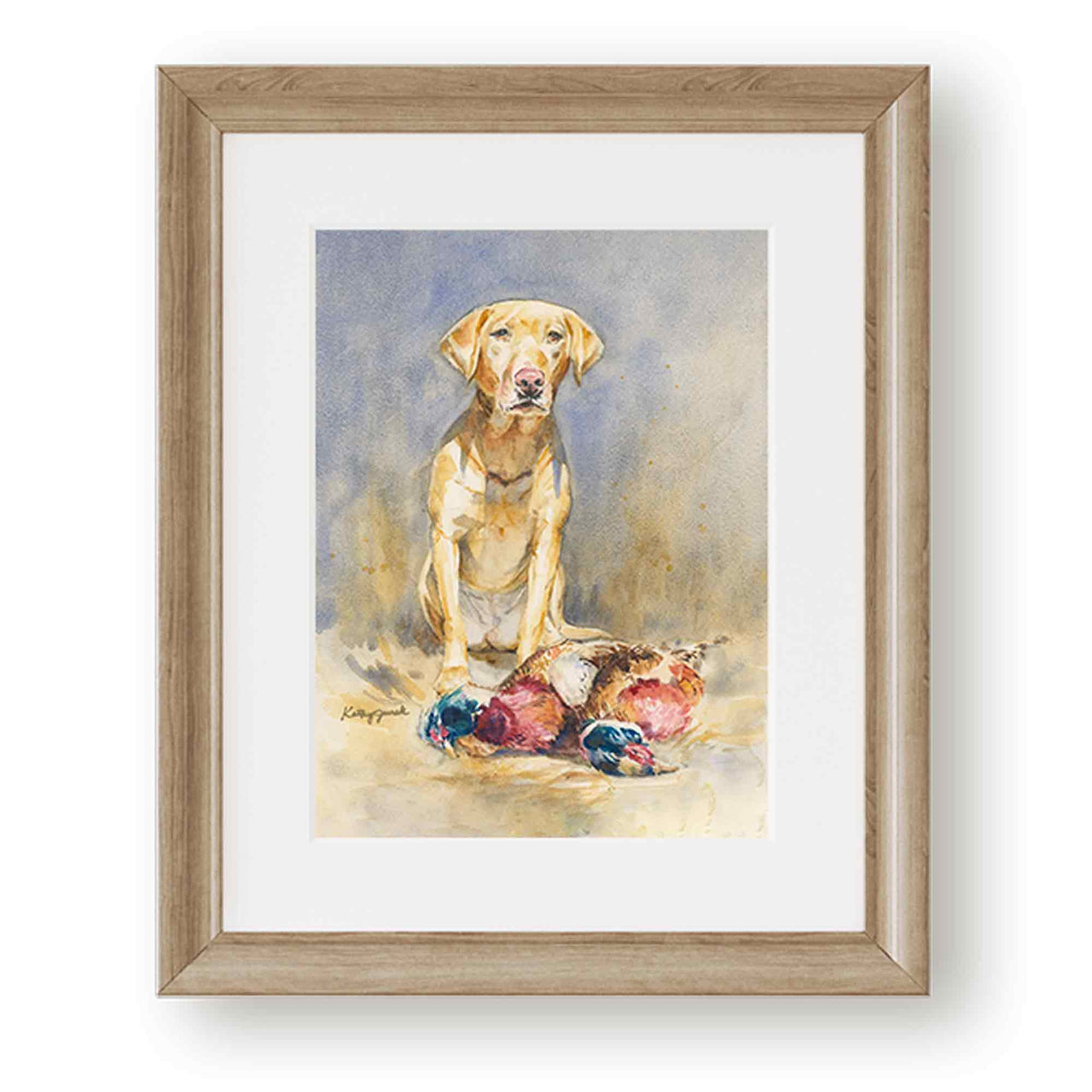 hunting dog art watercolor