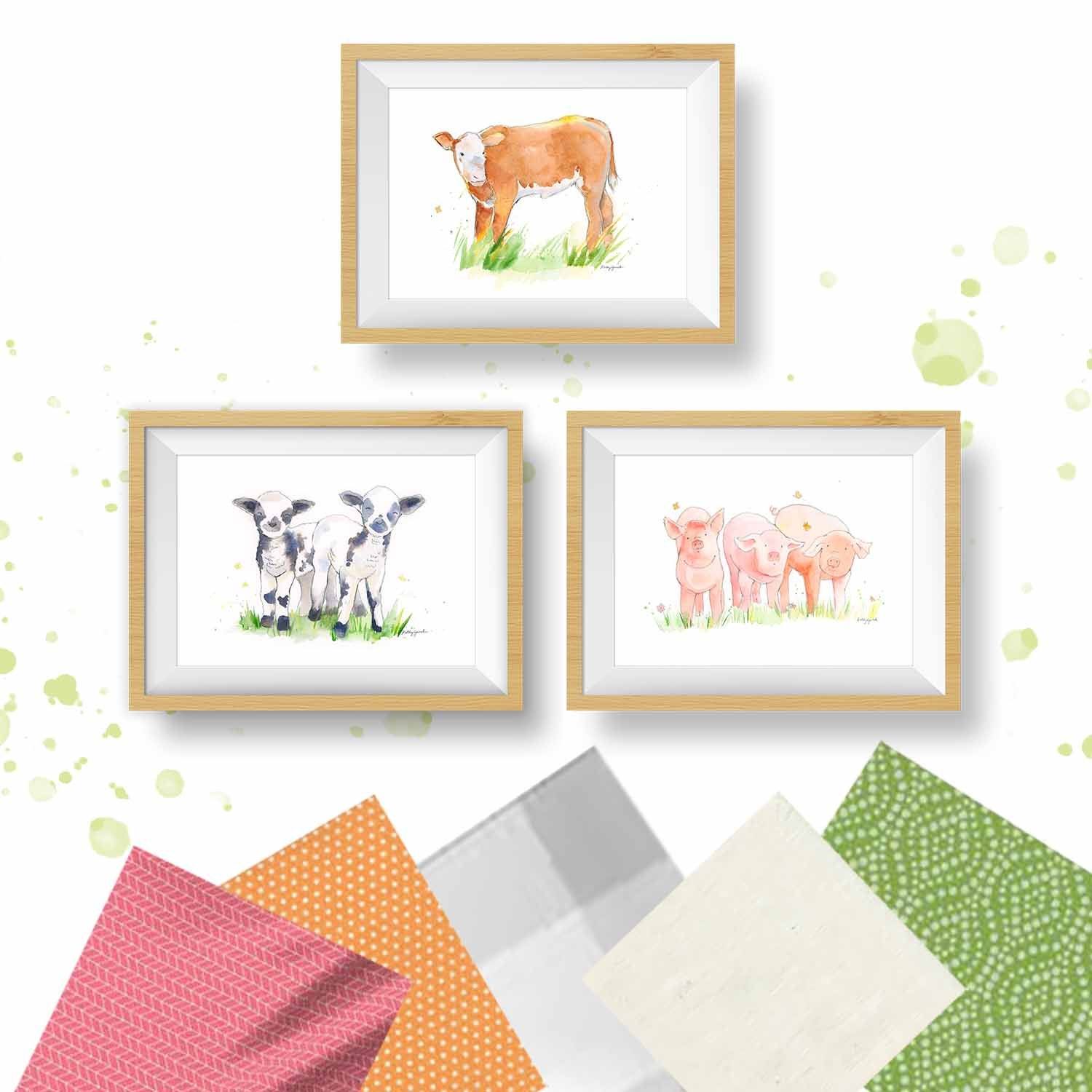 New Farm Animal Nursery Wall Decor Collection