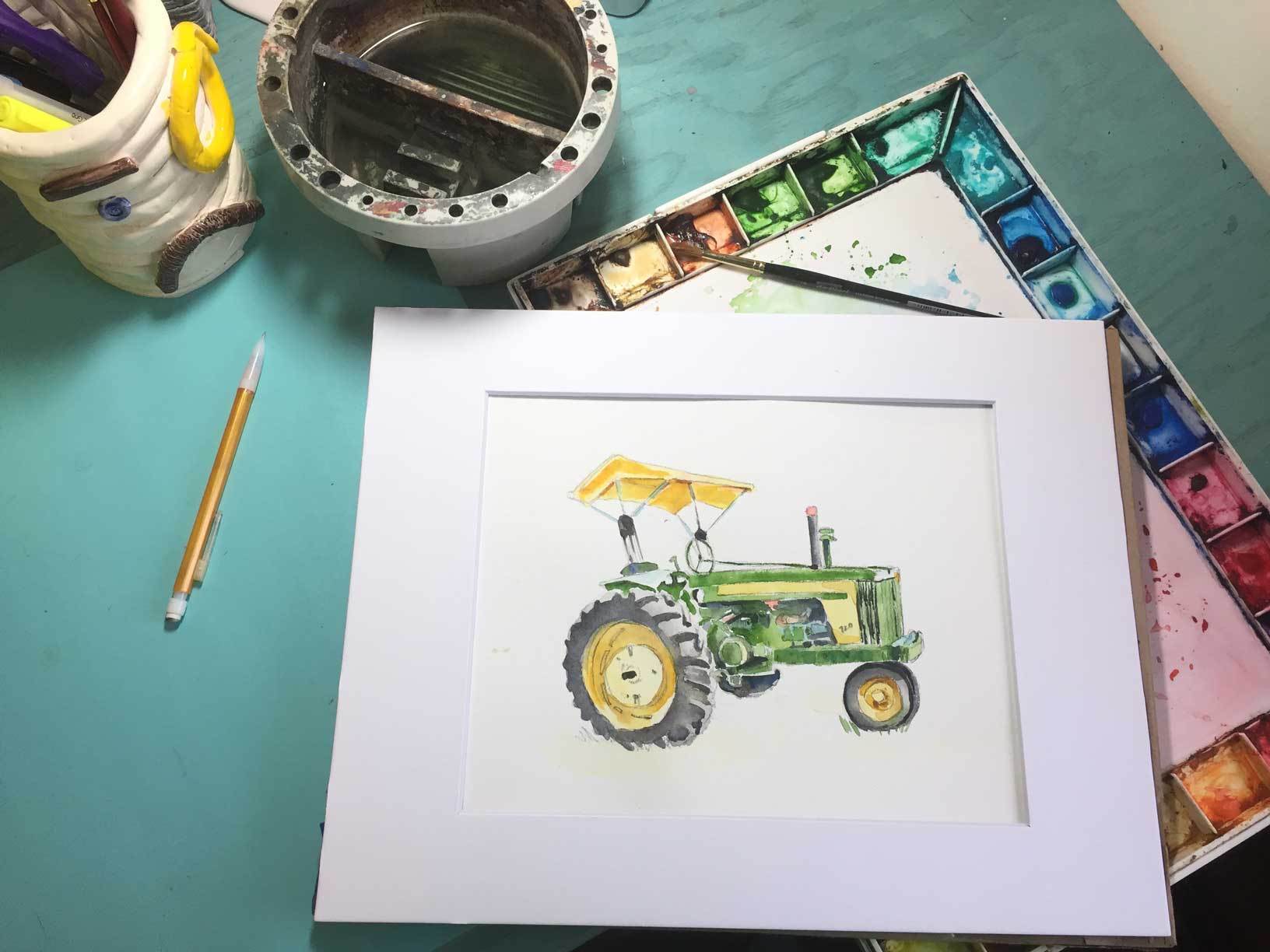 How to Paint a John Deere 720 Tractor in 50 seconds