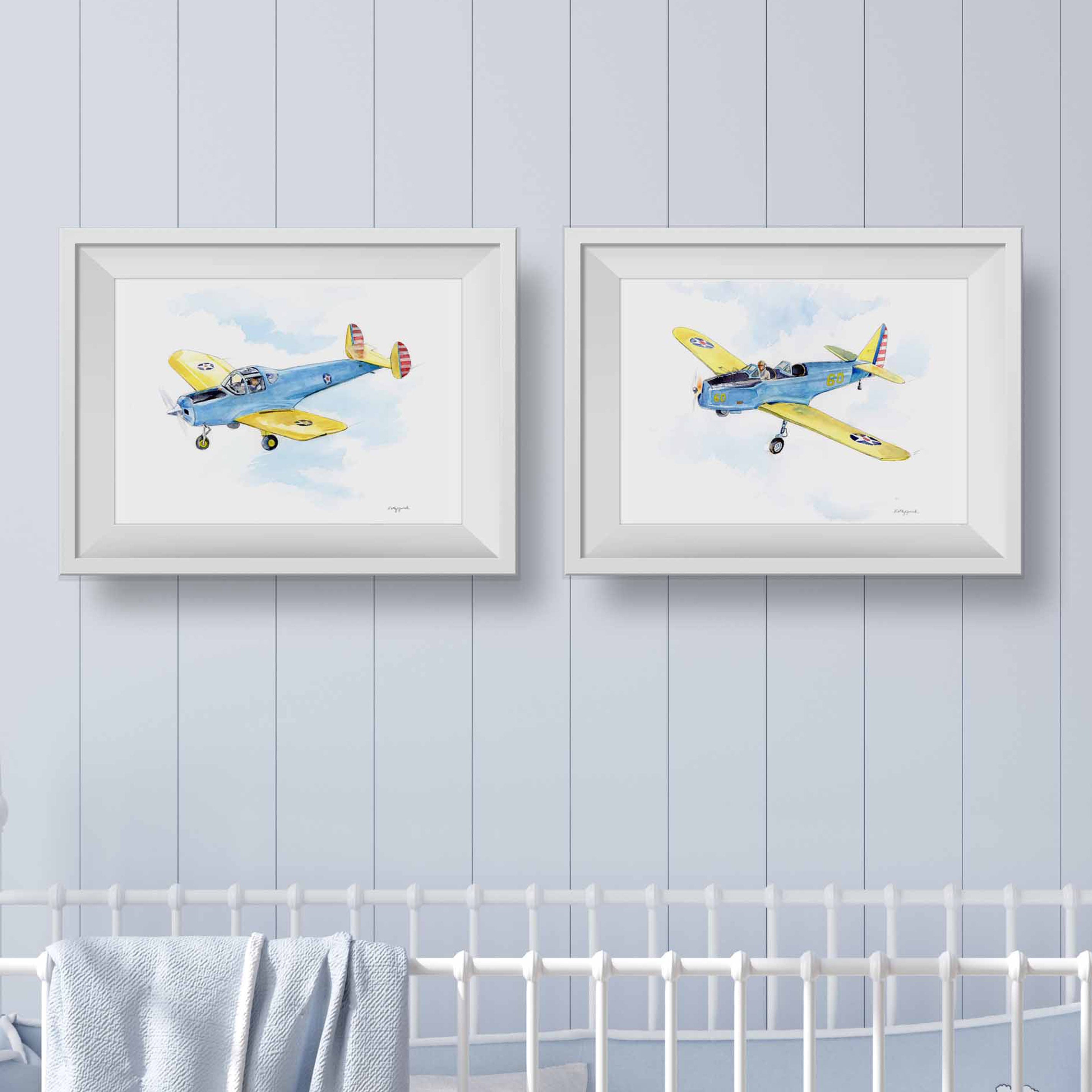 Soar into Style with Our New Vintage Airplane Prints!