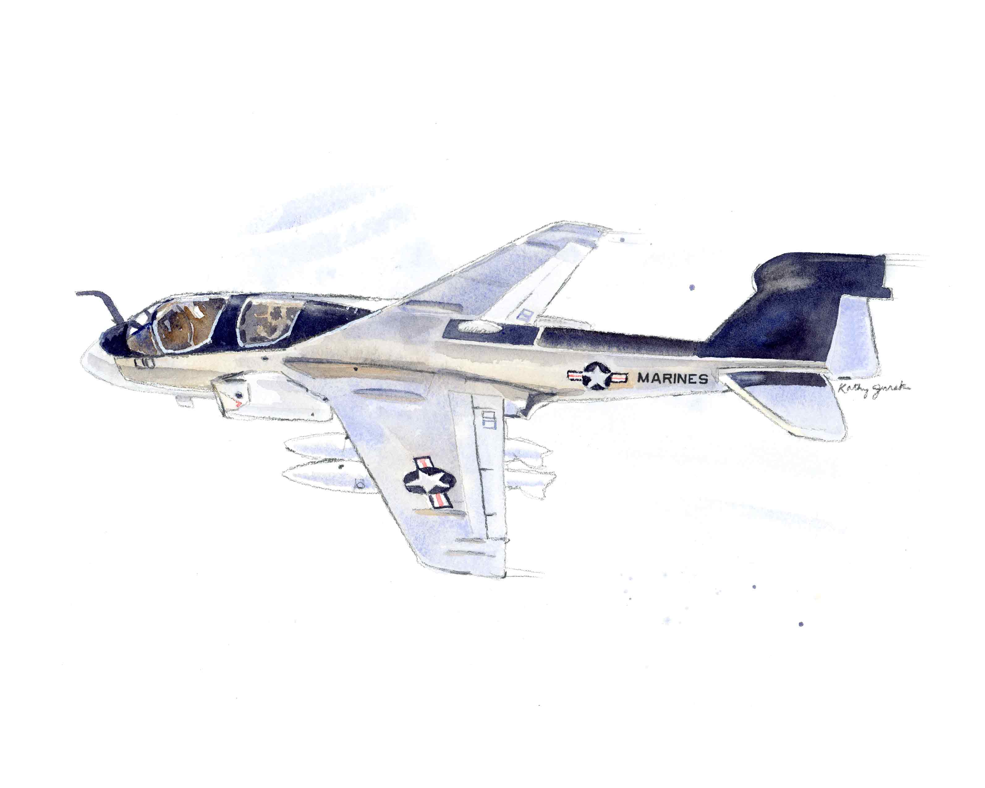 Capturing the EA-6B Prowler: A Time-Lapse Painting Adventure