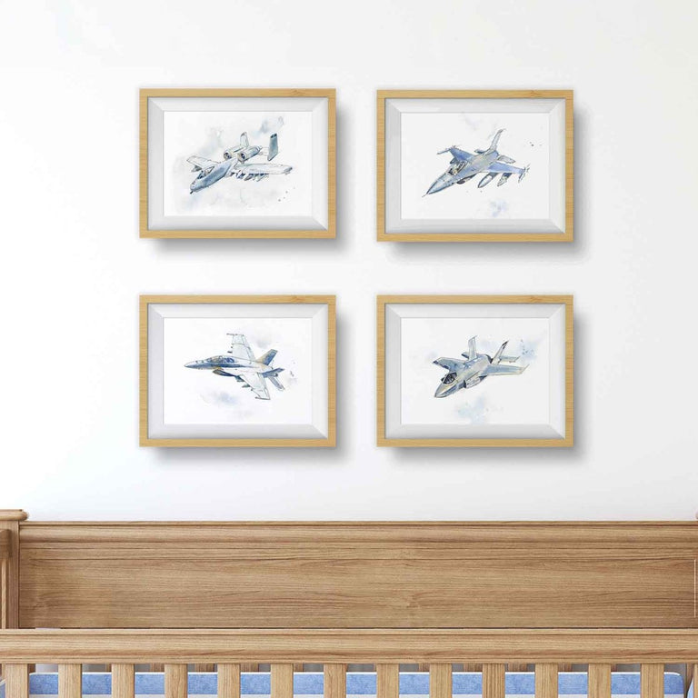 Adventure Takes Flight: Exploring Our Modern Military Airplane Print C 