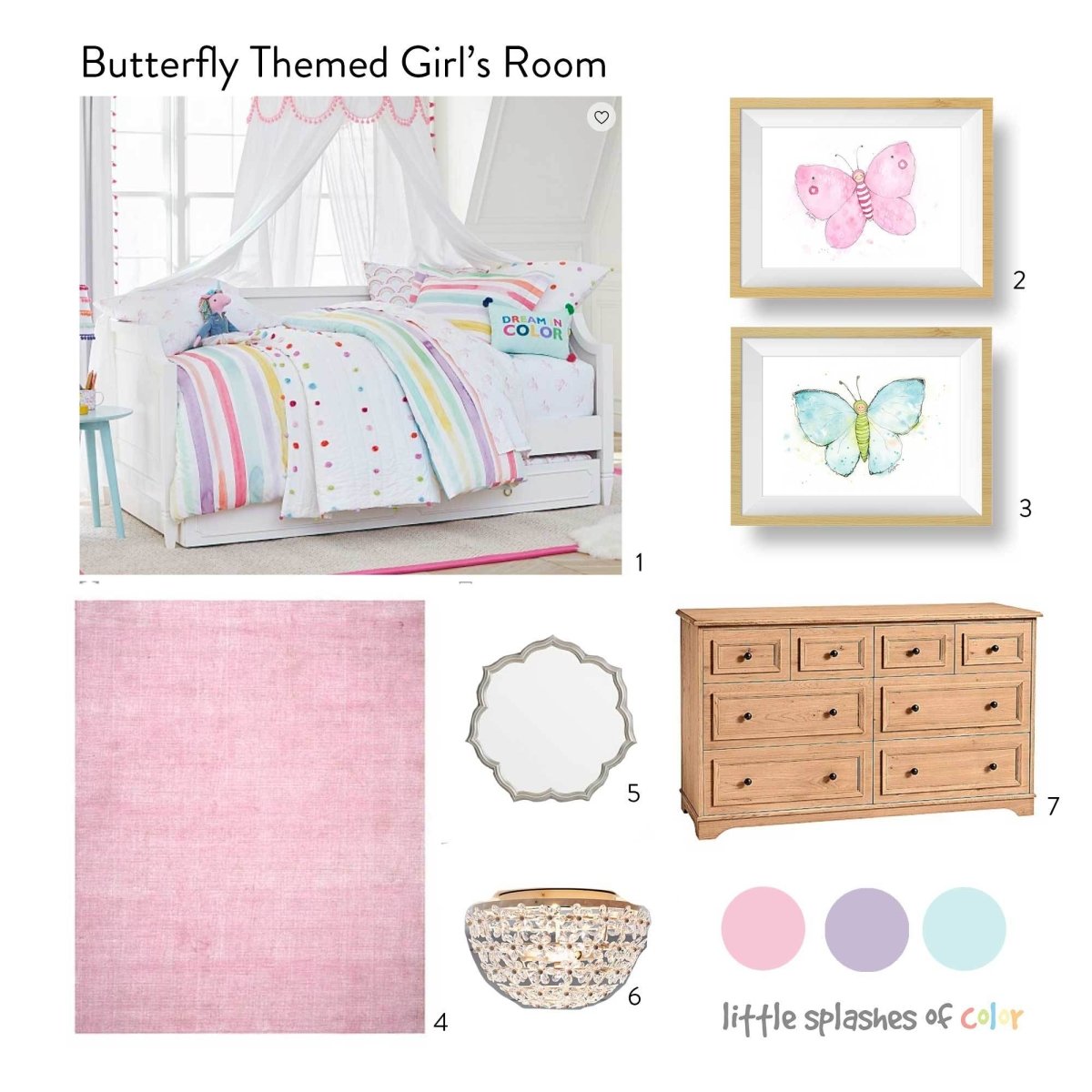 Butterfly Nursery Decor Inspiration Board