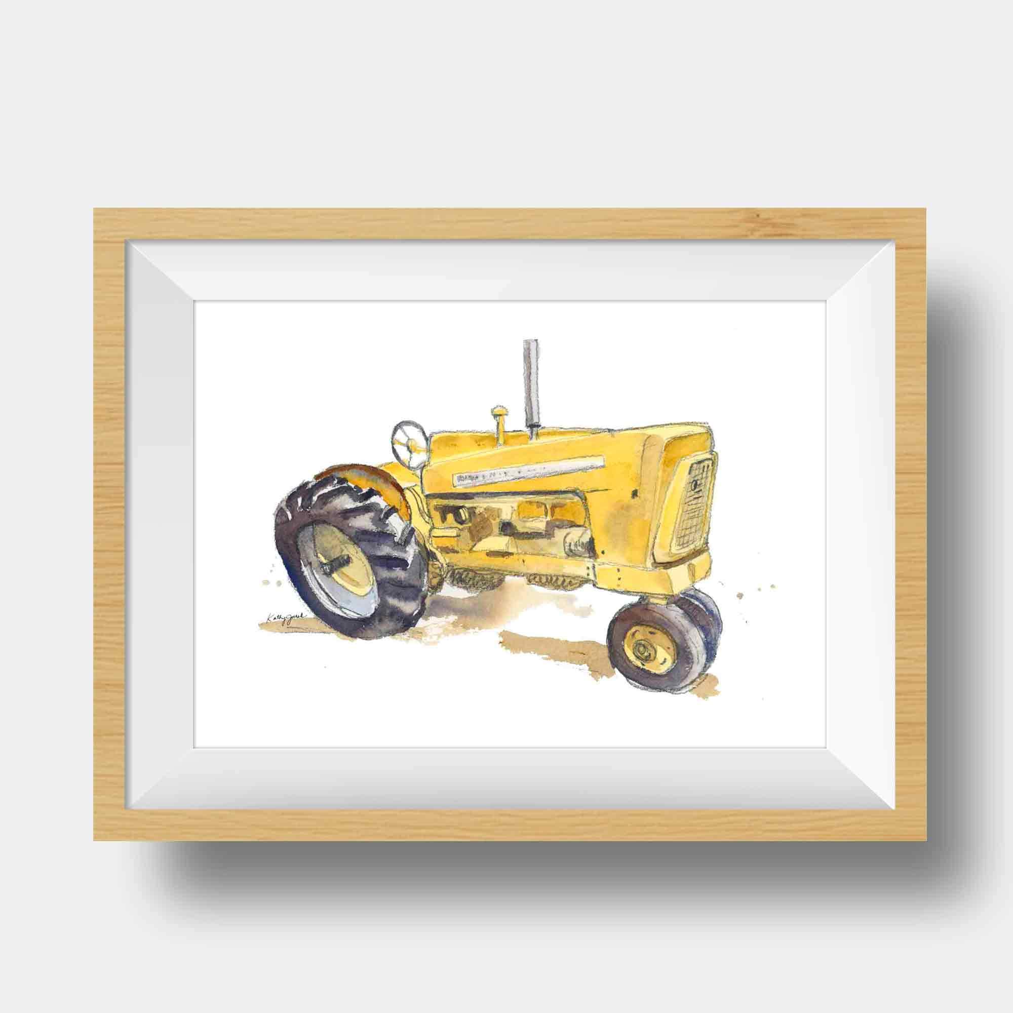 Watercolor Video Demo - 1959 Cockshutt Tractor