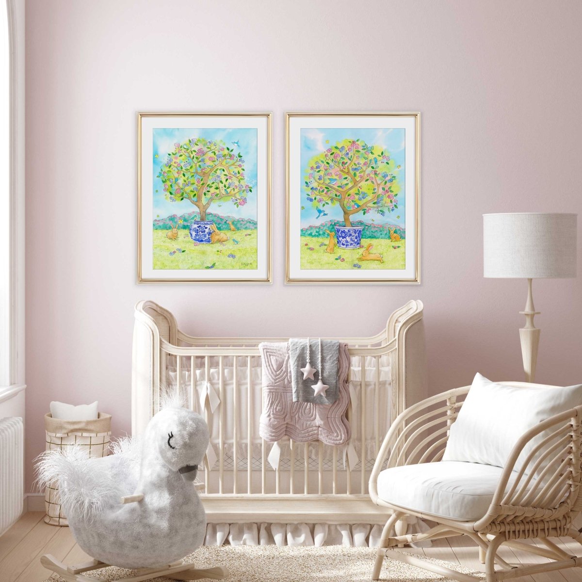 New Chinoiserie Wall Art for Girls' Rooms