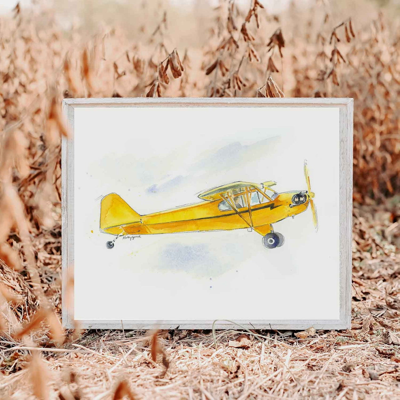 J3 Piper Airplane Print