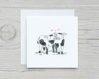 Thumbnail for Kissing Cows Love Card