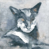 Thumbnail for black cat watercolor painting