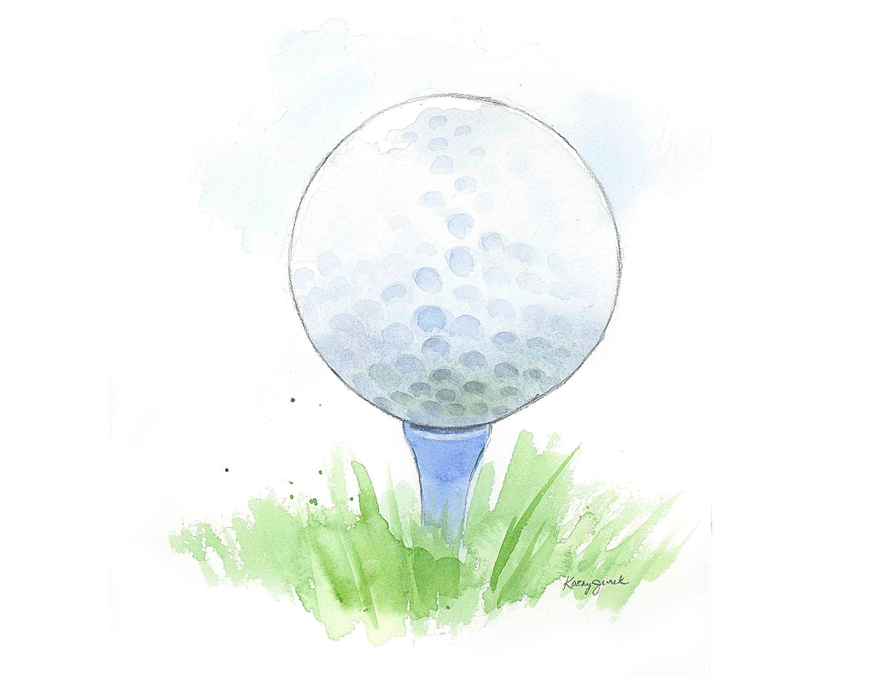 Golf Ball Art Print