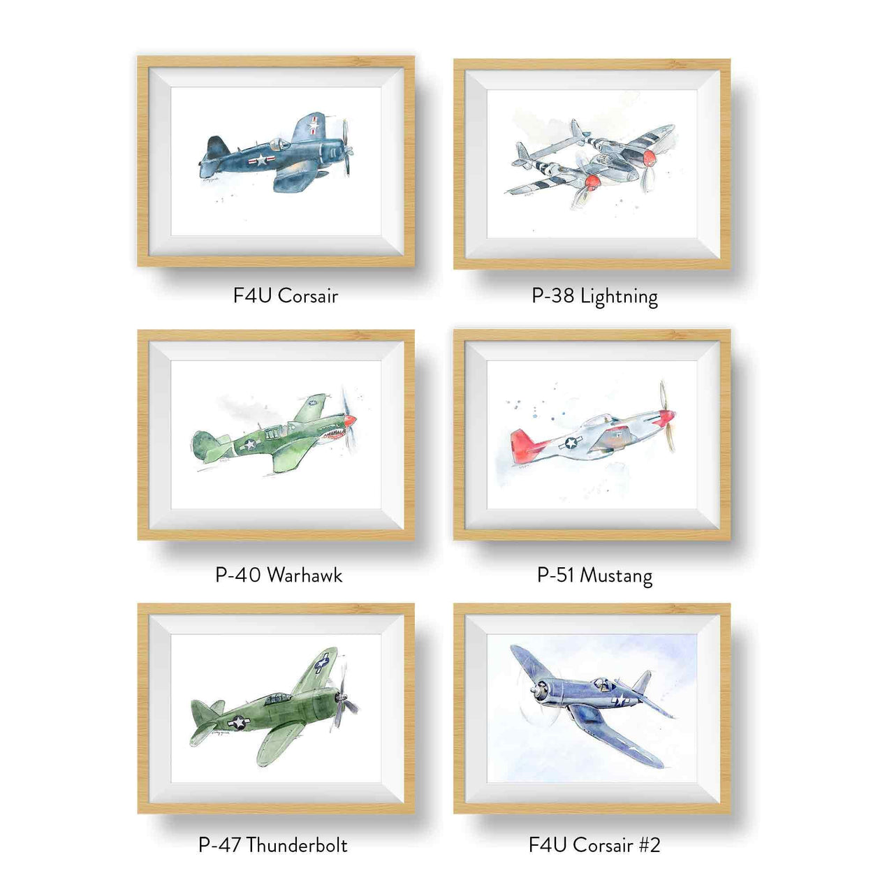 P47 Thunderbolt Airplane Print