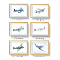 Thumbnail for P47 Thunderbolt Airplane Print