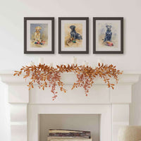 Thumbnail for Set of 4 Hunting Dog Watercolor Prints – Black and Chocolate Labrador Retrievers with Ducks and Pheasants