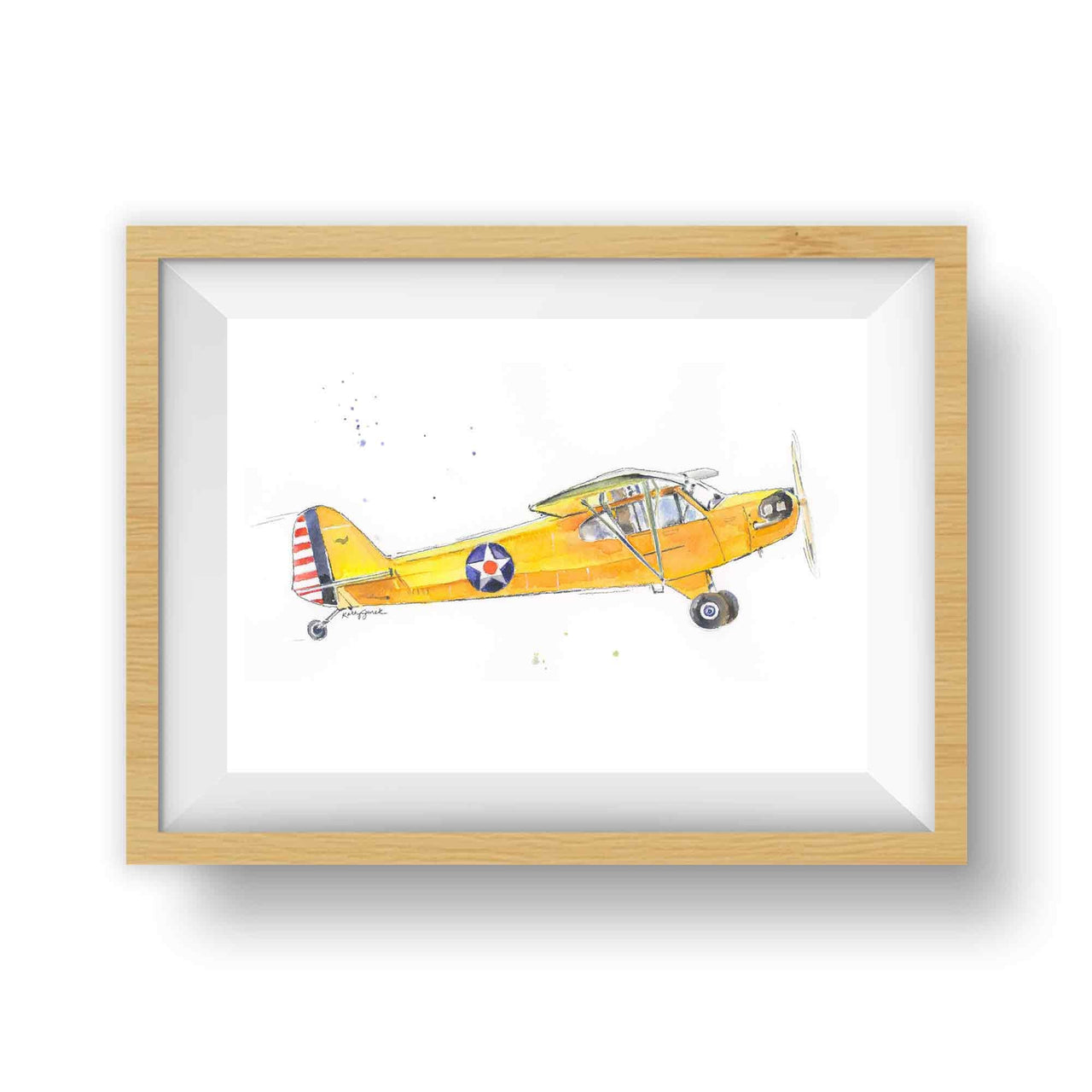 J3 Piper Airplane Print