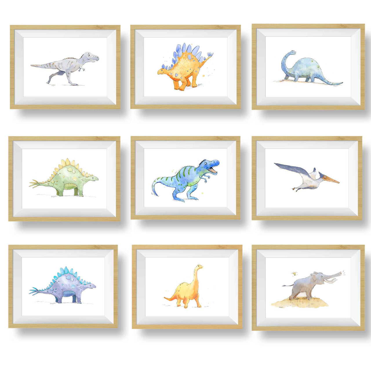 Dinosaur Prints Set