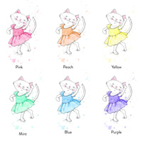 Thumbnail for Dancing Kitty Nursery Art Prints - Set of 3