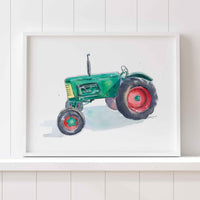 Thumbnail for Green Tractor Print #7