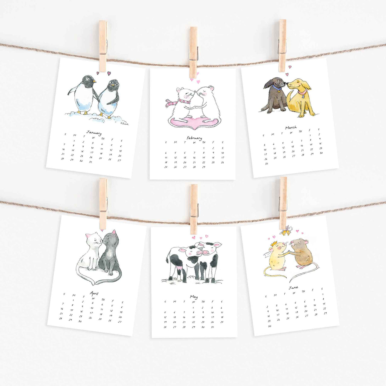 2024 Lil' Love Mini Desk Calendar