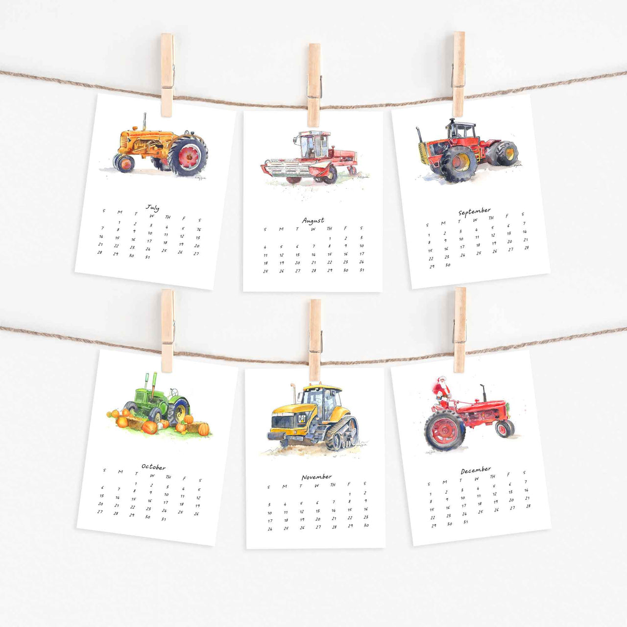 2024 Year of the Tractor Mini Desk Calendar