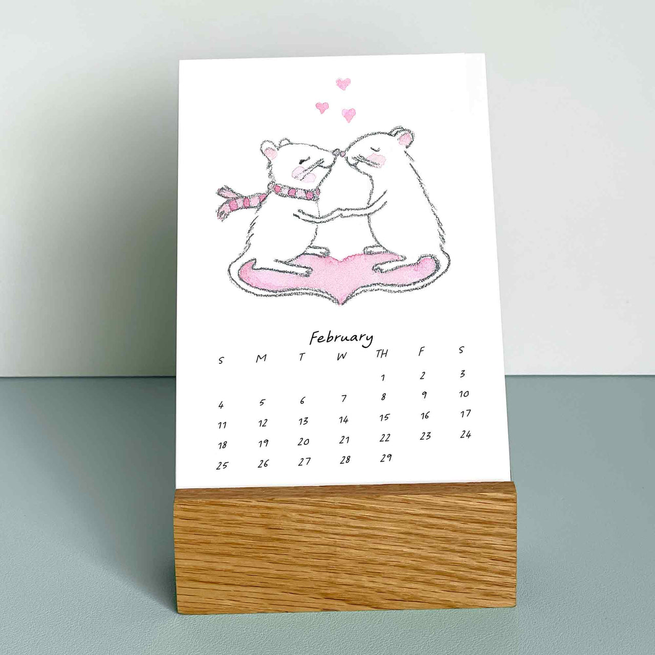 mini desk calendar gift for girlfriend