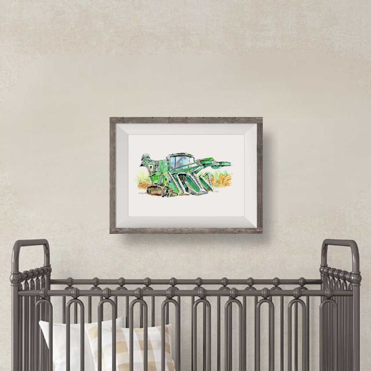 sugarcane harvester wall decor for kids rooms