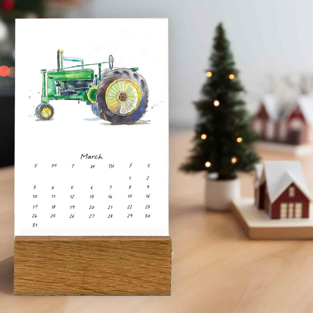2024 Year of the Tractor Mini Desk Calendar
