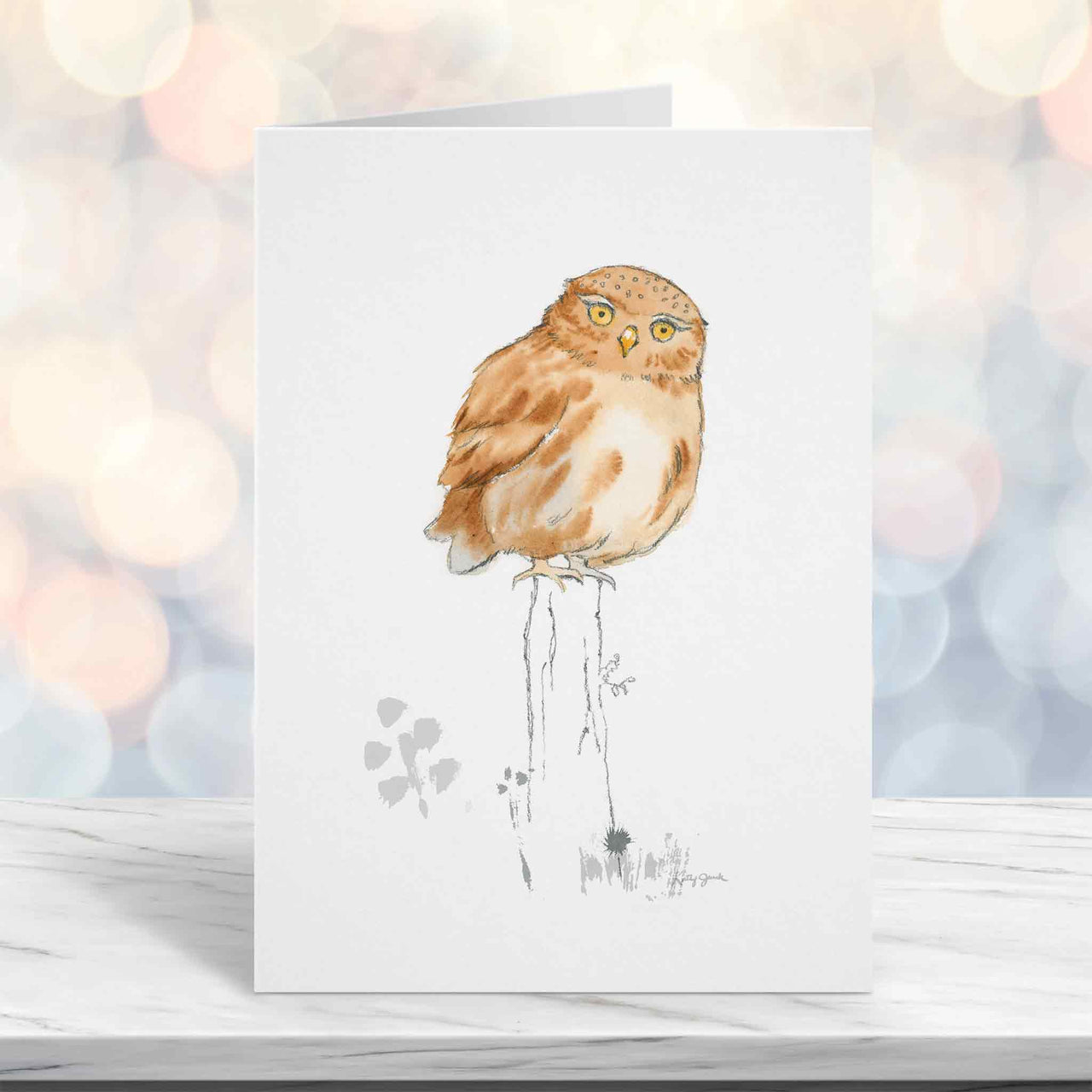 owl greeting card
