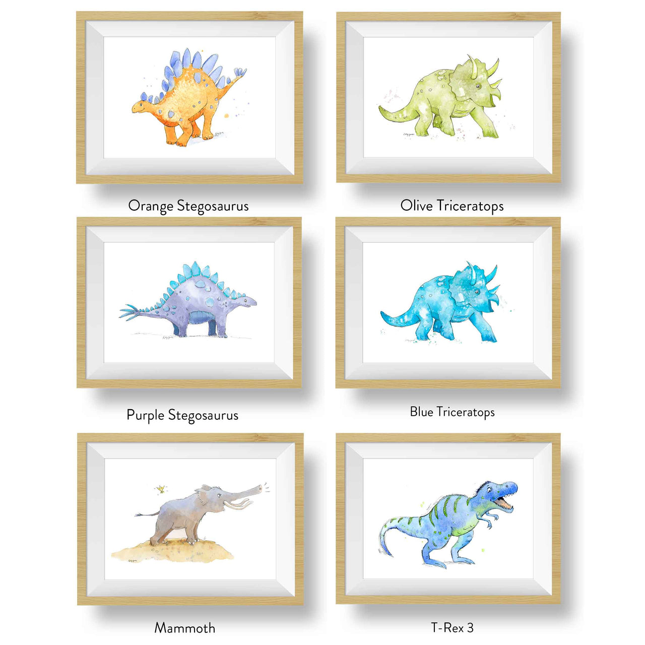 Dinosaur Prints Set