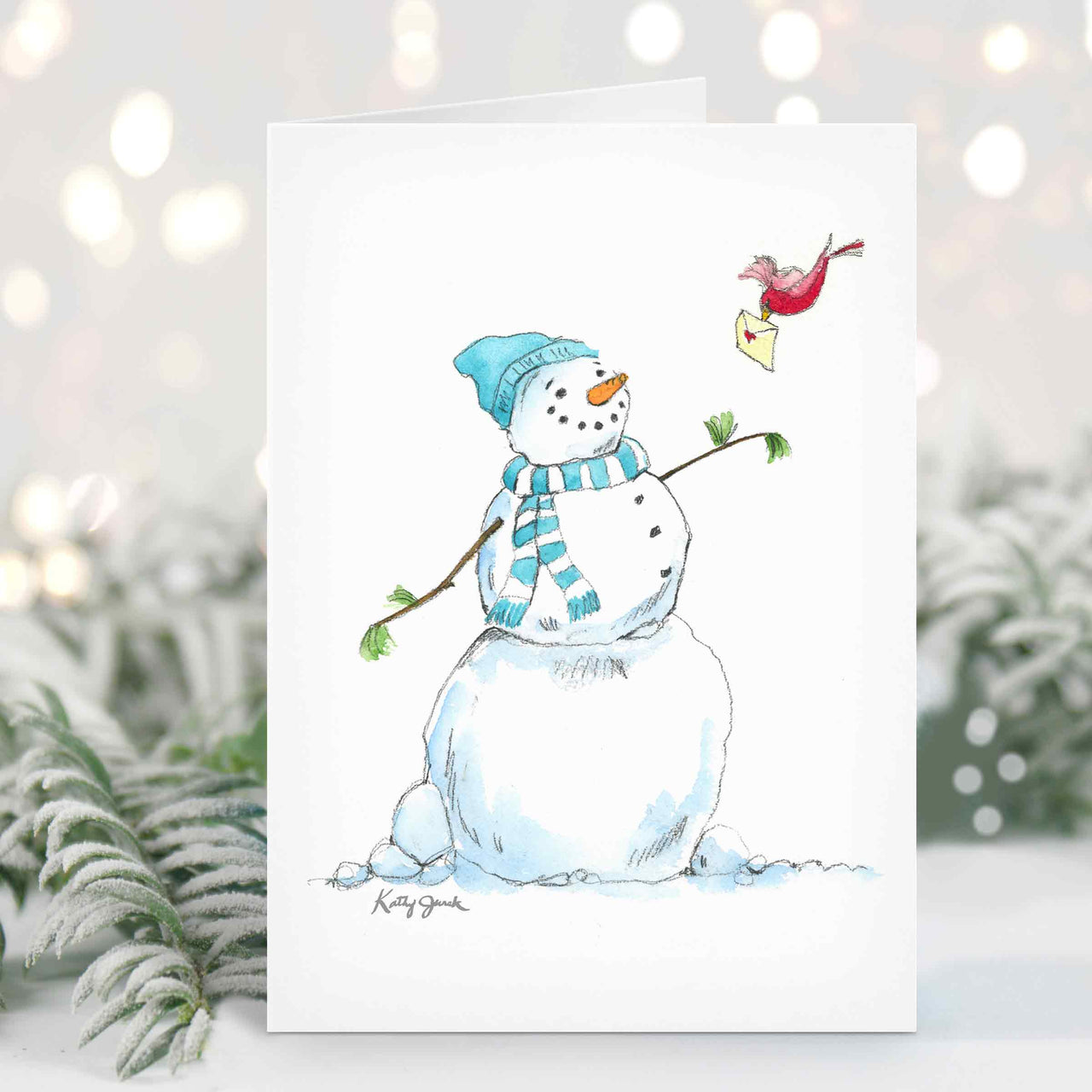 Silly Snowman Watercolor Cards - Set 2