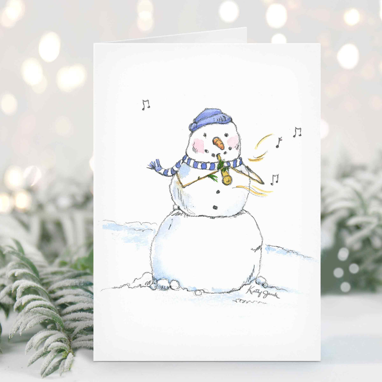 Silly Snowman Watercolor Cards - Set 2