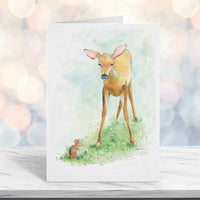 Thumbnail for Vintage Style Woodland Animals Greeting Cards Set