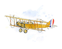 Thumbnail for Curtiss JN Jenny Airplane Watercolor Painting